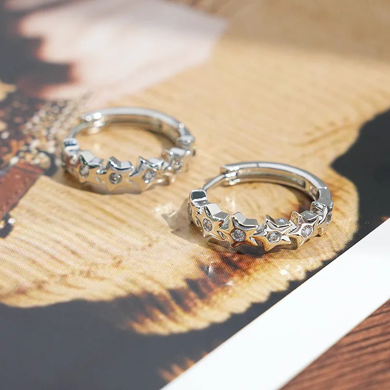 Star Charm Earrings Women