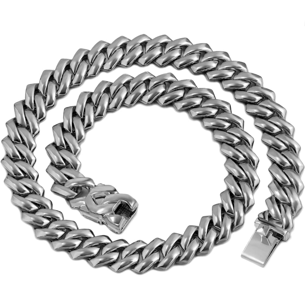 Iced Prong Cuban Necklace Women