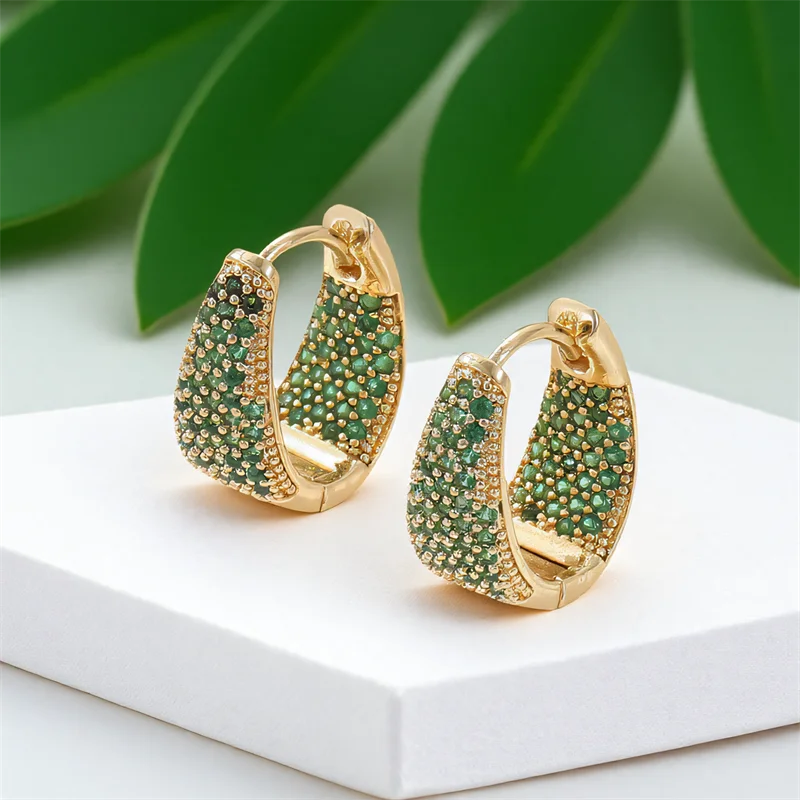 Rainbow Crystal Earrings Women