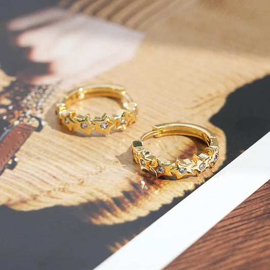 Star Charm Earrings Women