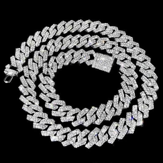 Prong Cuban necklace Women