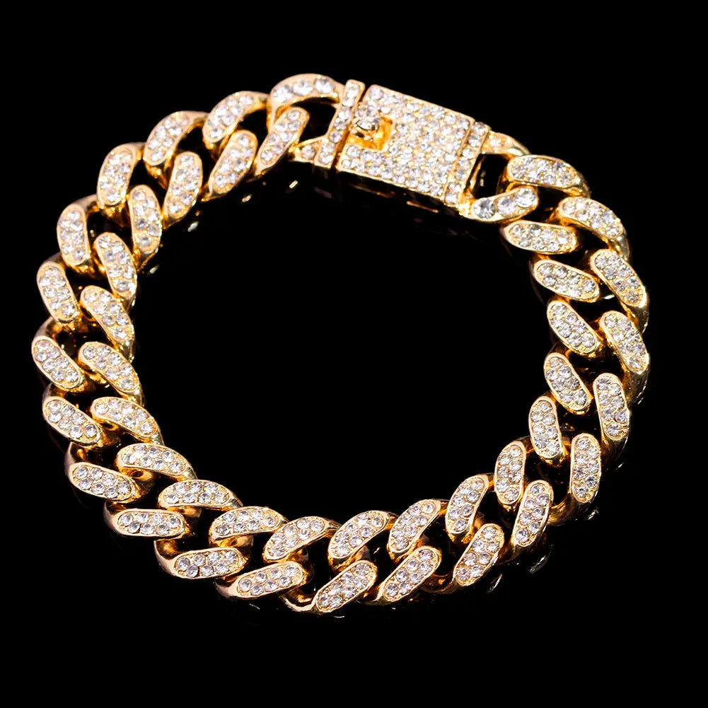 Iced Prong Cuban Bracelets Women
