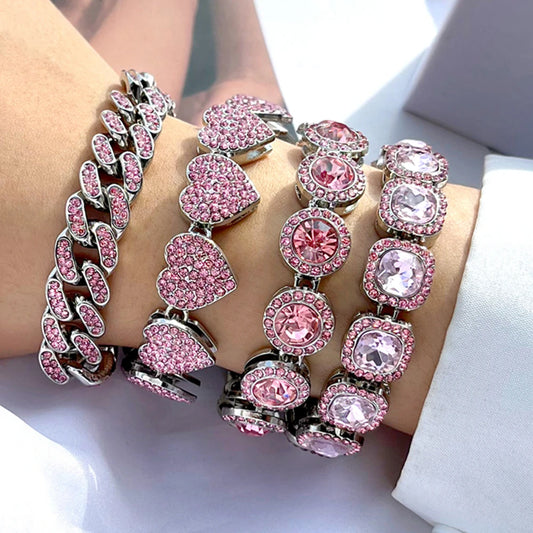 Iced Cuban Bracelet Women