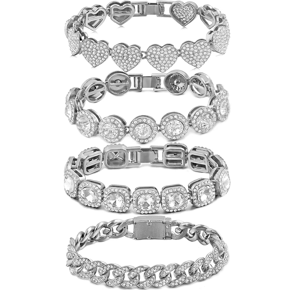 Iced Cuban Bracelet Women