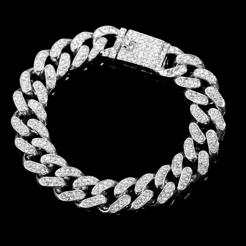 Iced Prong Cuban Bracelets Women