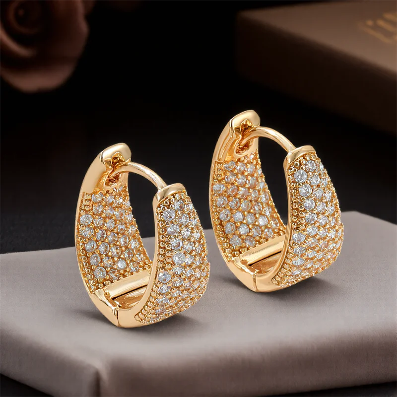 Rainbow Crystal Earrings Women