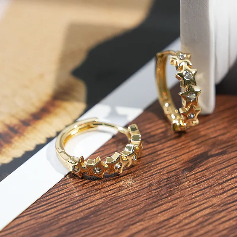 Star Charm Earrings Women