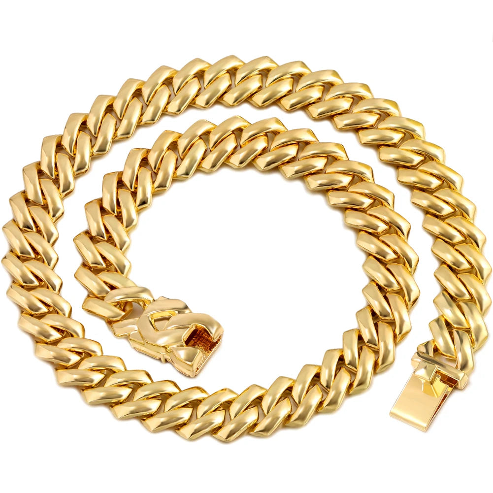 Iced Prong Cuban Necklace Women