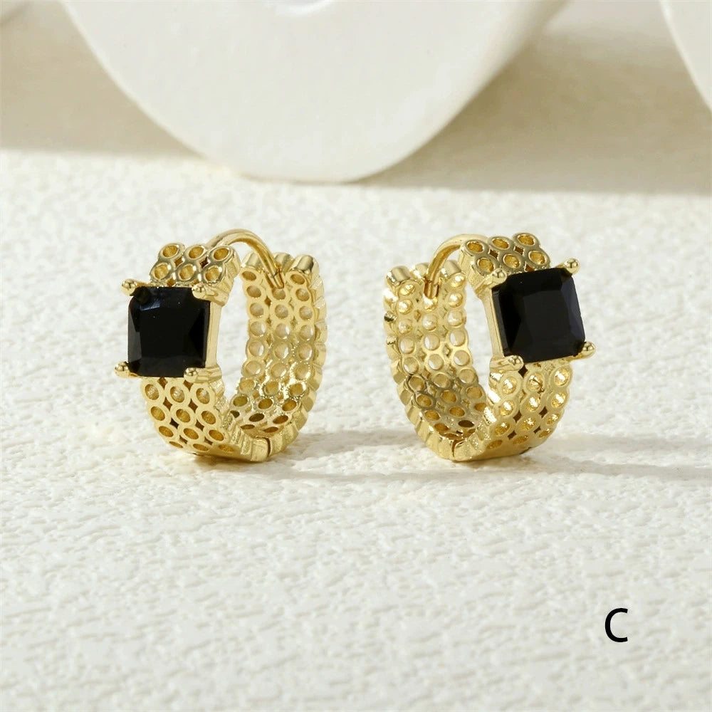 Bohemian Square Earrings Women