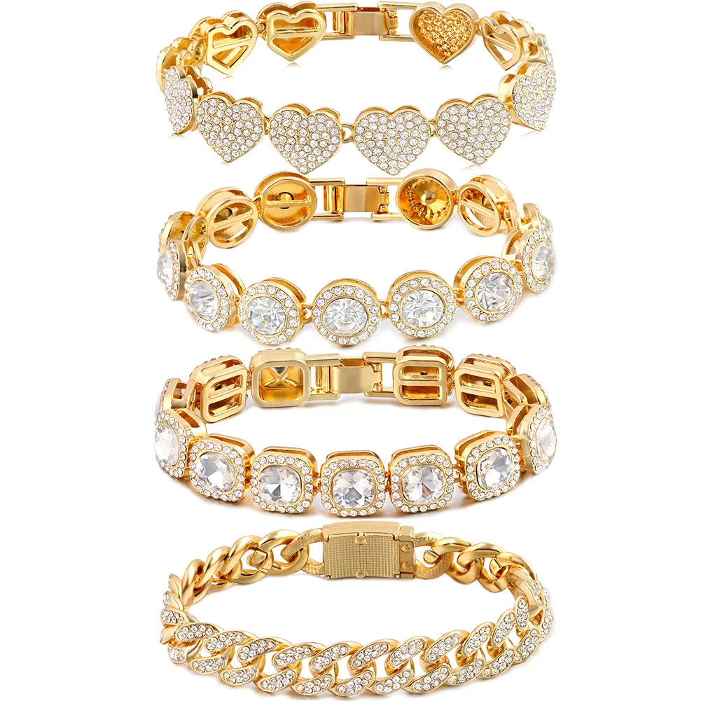 Iced Cuban Bracelet Women