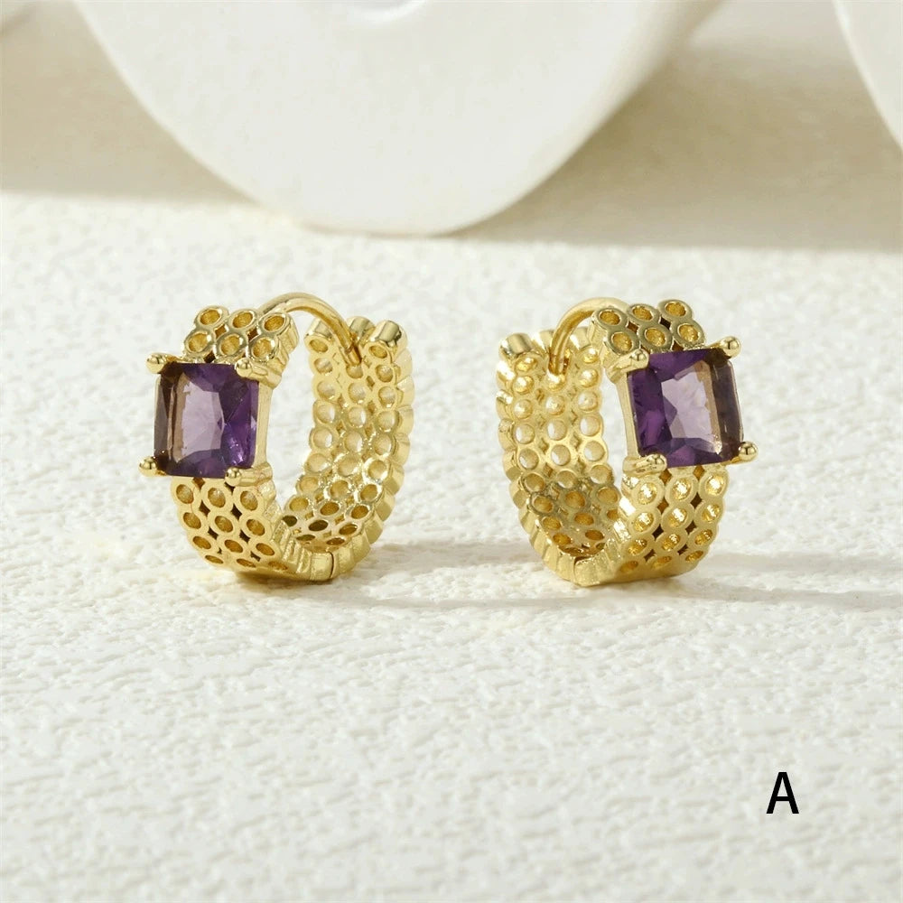 Bohemian Square Earrings Women