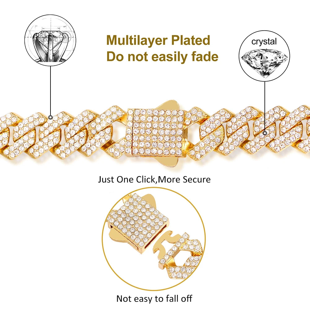 Iced Cuban Necklaces Women